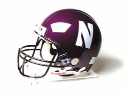 Northwestern Wildcats Full Size Authentic "ProLine" NCAA Helmet by Riddell