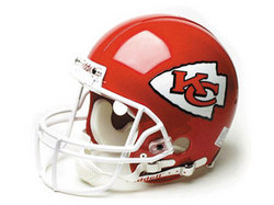 Kansas City Chiefs Full Size "Deluxe" Replica NFL Helmet by Riddell