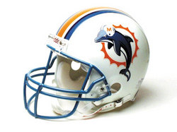 Miami Dolphins Full Size "Deluxe" Replica NFL Helmet by Riddell