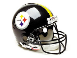 Pittsburgh Steelers Full Size "Deluxe" Replica NFL Helmet by Riddell