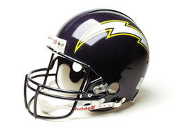 San Diego Chargers Full Size "Deluxe" Replica NFL Helmet by Riddell