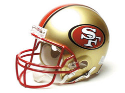 San Francisco 49ers Full Size "Deluxe" Replica NFL Helmet by Riddell